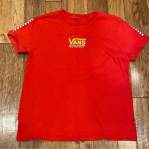 Vans Red Off The Wall Checker Tee Shirt Size Medium